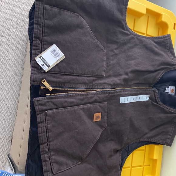 Mens 4xl Carhart vest Brn - Picture 2 of 8